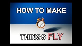 Stop Motion Tutorial. How to make things FLY!