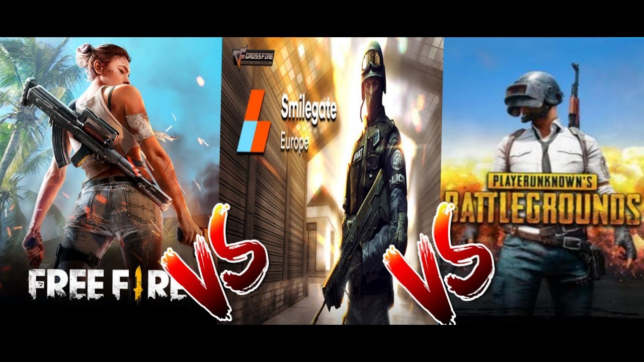 FreeFire Vs CrossFire Vs Pubg Game Challenge
