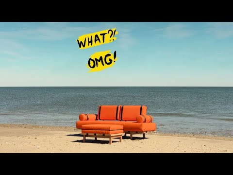 This $100,000 Sofa is also a life raft - The Bliss Sofa and Ottoman Set