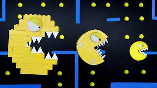 Lego PAC MAN Arcade But In The Games | PACMAN Stop Motion