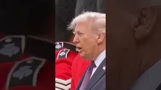 President Trump inspects the Guard of Honour with King Charles III