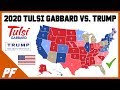 Tulsi Gabbard vs. Donald Trump 2020 Map Prediction - 2020 Electoral Map Projection