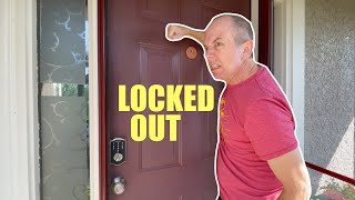 My fancy new Schlage Touch Deadbolt LOCKS US OUT