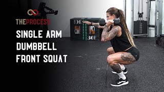 Single Arm Dumbbell Front Squat