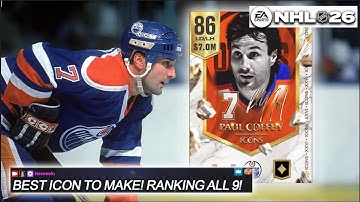 BEST ICON CARD TO MAKE! RANKING ALL 9 I NHL 26 HUT