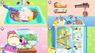 Cleanup House Lucy Sweet Home - Lucy And Wolfoo Compete In Cleaning The House Together 169