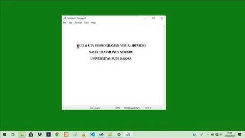 REVIEW MICROSOFT VISUAL .. 2010 PERTEMUAN 2-8 UTS & QUIS