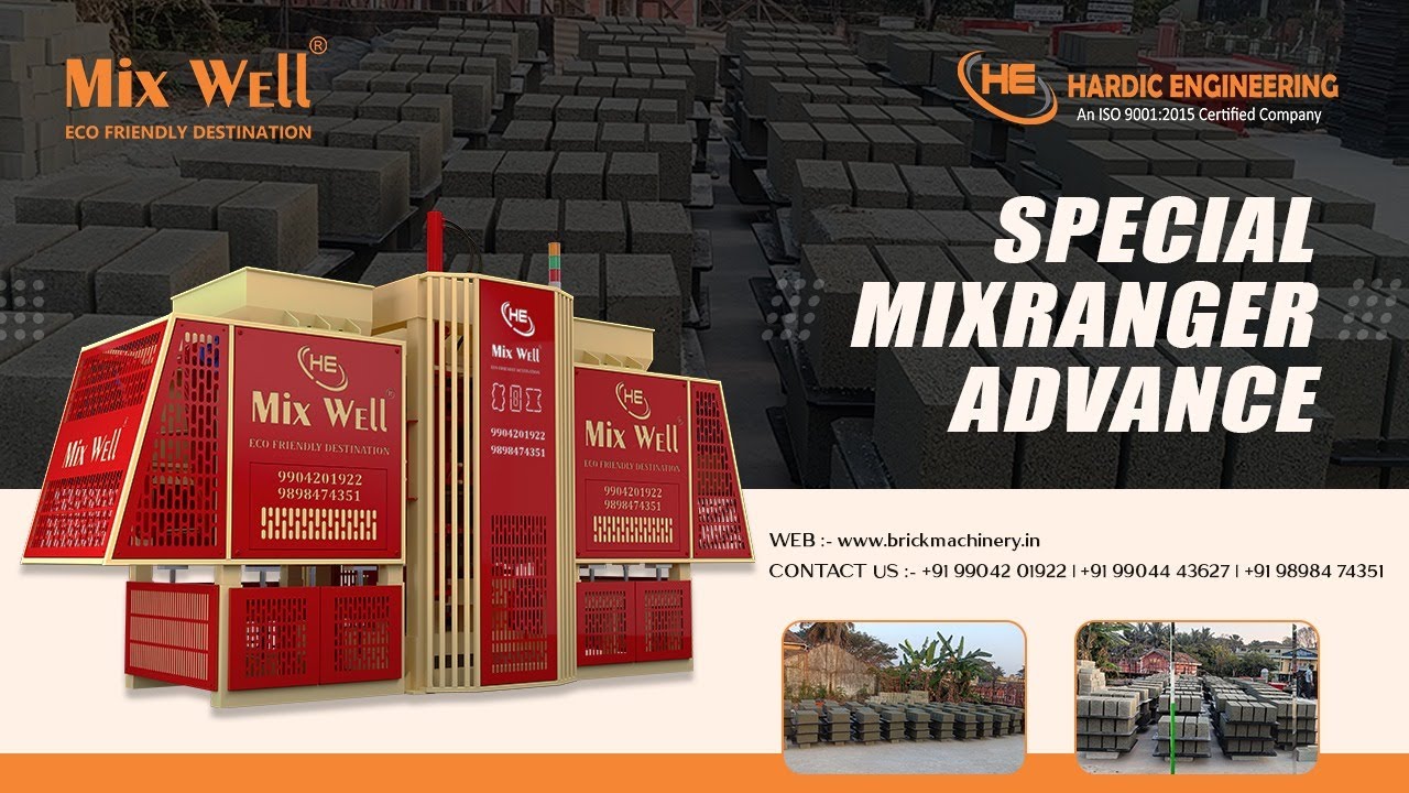 Advance Fly Ash Bricks Machine 🧱