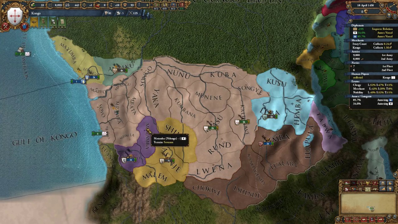 EU4 African Power as Kongo 2 YouTube