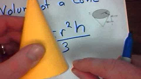 Mr. v teaching math - Measurement Lesson 15c Volume of Cones