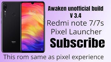 Awaken Unofficial 3.4 Build | Android 13 | Redmi Note 7/7s