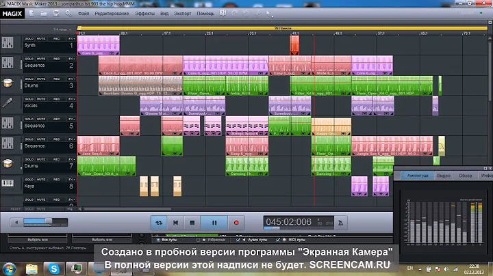 Hip Hop-song made in Magix Musik Maker...