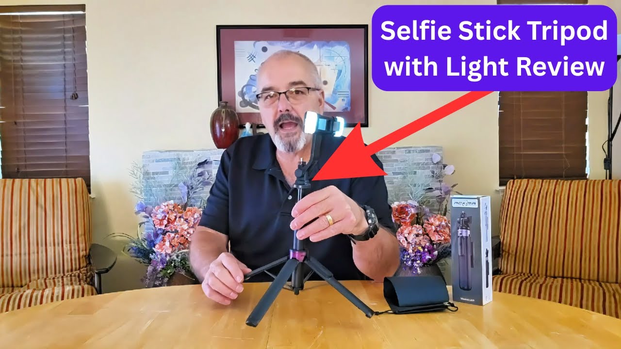 📸 Ultimate 53'' Selfie Stick Tripod with Light ✨ | Travel Essential for iPhone & Android!