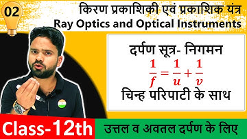 L-02 दर्पण सूत्र- निगमन || 12 physics chapter 9 किरण प्रकाशिकी एवं प्रकाशिक यंत्र  by Shivam Sir