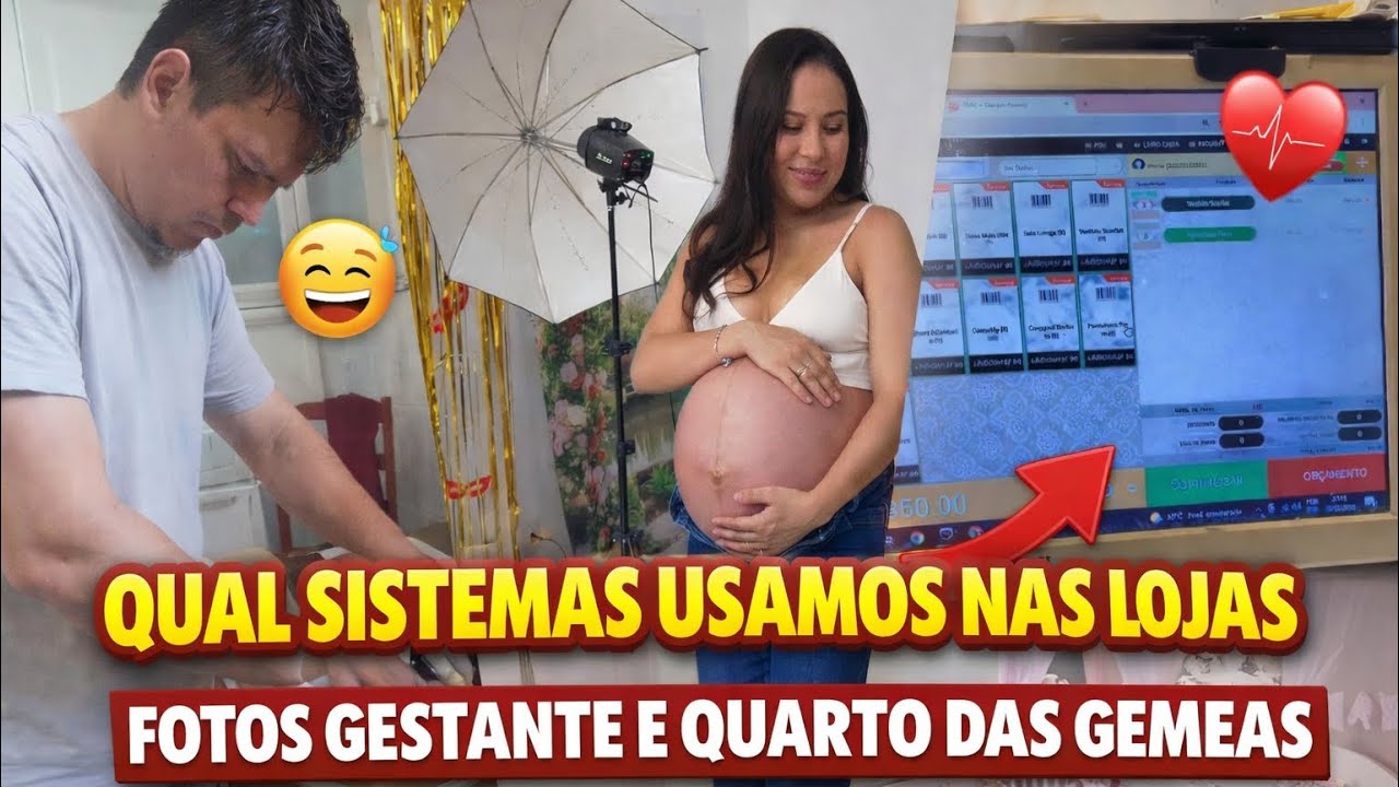 QUAL SISTEMAS USAMOS NAS LOJAS - FOTOS GESTANTE E QUARTO DAS GEMEAS