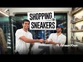 Arhaan khan shops for sneakers
