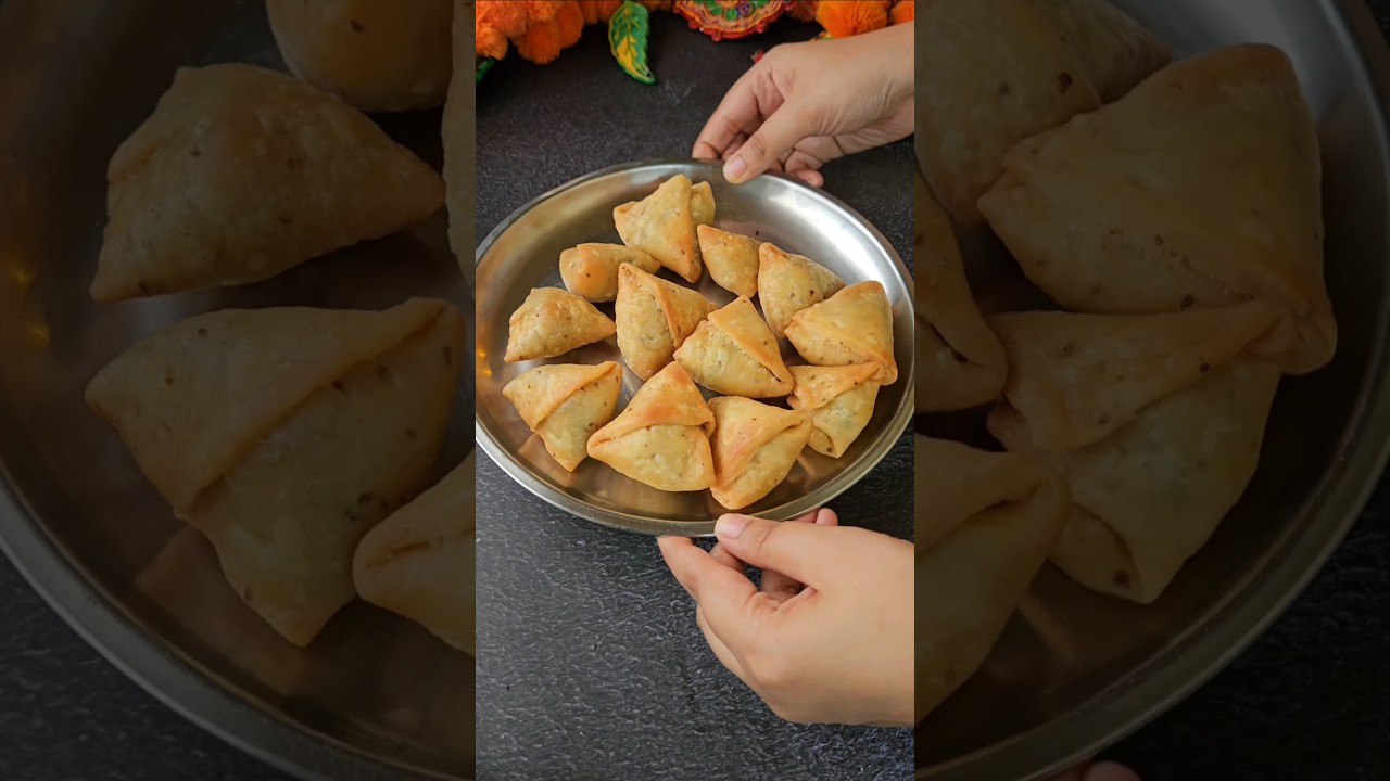 Mini Teatime Samosa Recipe #viralvideo #recipe #food #snacks #evening #cooking #shorts #cookingvlog