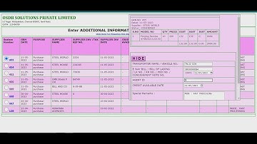 Enter Additional Details To GOODS RECEIPT NOTE [ GRN ] In simpliRP ERP For MSME ERP SME ERP