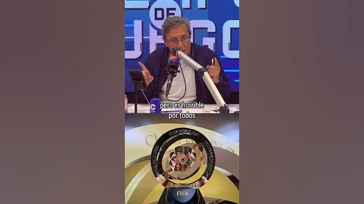 Paco González loves the Club World Cup