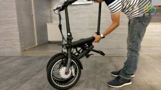 米騎生活騎記電助力自行車摺疊示範by 硬是要學