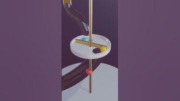 Looping marble Animation in Blender #satisfying #blender3d #3danimation  #marble #loop