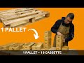 Come fare 16 semplici CASSETTE in legno riciclando un solo PALLET