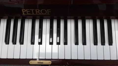 A minor scale - harmonic - piano - one octave