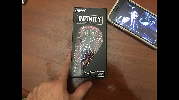 Let's test Feit Electric INFINITY Bulb Lamp 3D Fireworks LED perfect Party Hack? unboxing