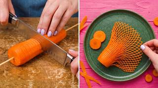 Easy Food Carving & Peeling Tricks by 5-Minute Recipes! 🔪✨