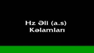 Hz.Əli ( ə.s. ) kəlamları