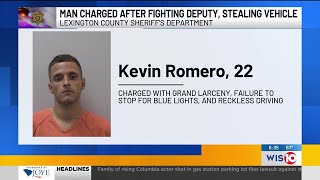 Deputies: Lexington man arrested after fighting with deputy, stealing patrol car