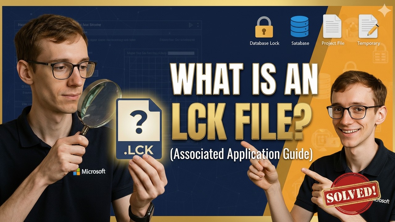 What is an LCK File? (Associated Application) - YouTube