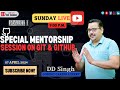 Sunday live  special mentorship session on git  github  by codewit.dsingh git github part1