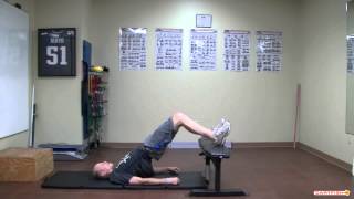 Russian Hamstring on Bench