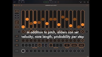 midiDREAMs + midiDRUMs MIDI AUv3 sequencer plugin for iPad