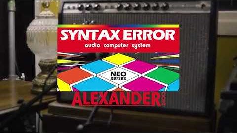 Alexander Pedals Syntax Error demo featuring Jeremy Ylvisaker