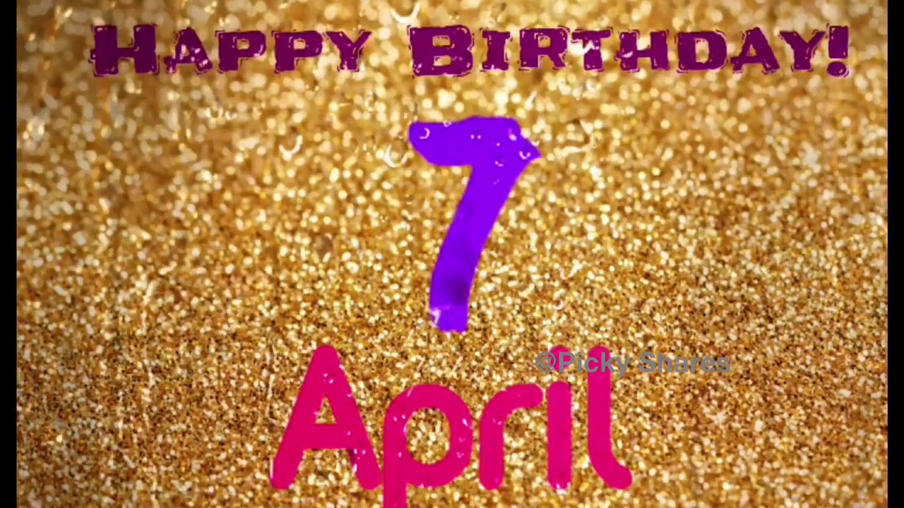 April Birthday Background