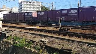 14時間遅れ1073列車JR貨物桃太郎EF210−321押し🍑
