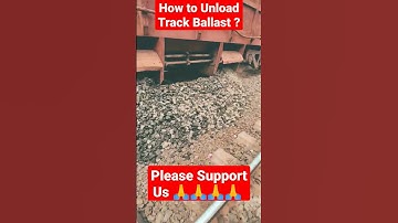 #shorts #railway #trending || How to Unload Railway Track Ballast...Very Exciting || 🙏🙏