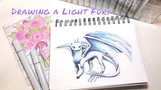 Drawing The Light Fury From How To Train Your Dragon 3