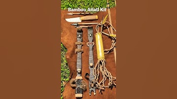 Handmade Bamboo Atlatl Kit
