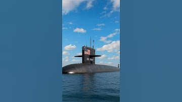 An American science fiction submarine transforms into a fighter jet and flies away.