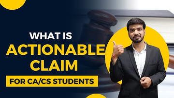 What is the meaning of term ACTIONABLE CLAIM? || Actionable Claims in transfer of Property Act
