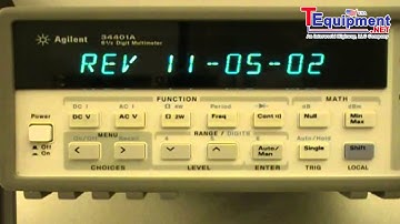 How to determine the firmware revision of Agilent 34401A DDM