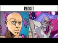 One piece female edition7 anime vs reddit the rock reaction meme