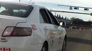 COOP TAXI CAR NUMBER 425 DRUNK OR HIGH HAS ALSO BEEN REPORTED (FRONT CAM)