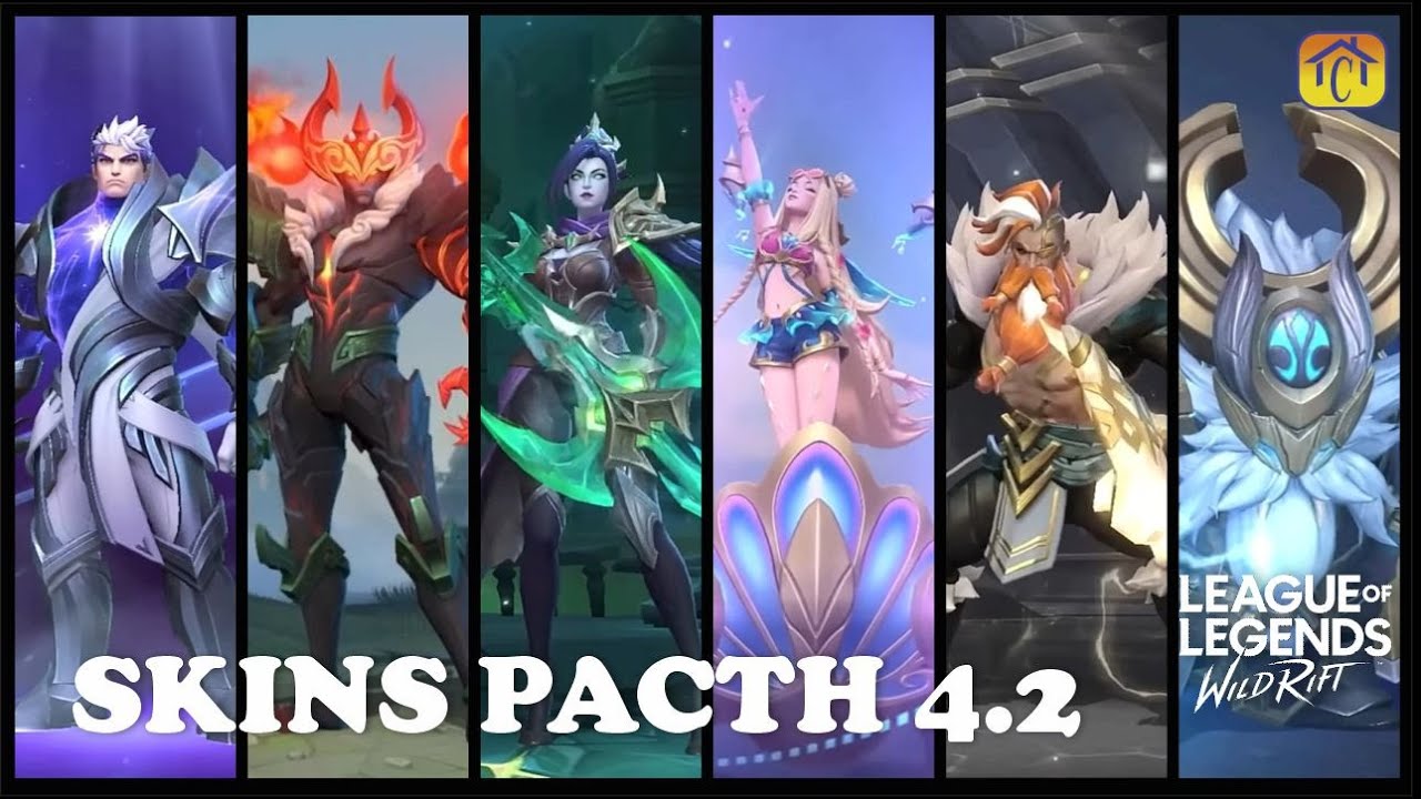 NOVAS SKINS PARA O PATCH 4.2 DO LEAGUE OF LEGENDS: WILD RIFT