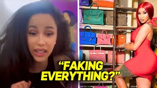 Cardi B LIED About Her Wealth | Renting & Buying Fake Birkins