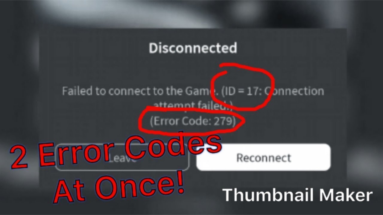 Failed to connect game id 17 roblox