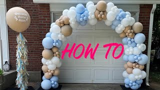 Organic Balloon Arch Tutorial | DIY Stand | Welcome Home Surprise | How to